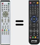 Comando à distância substituto de RC49TV