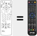Comando &agrave; dist&acirc;ncia substituto de RC8X03NX