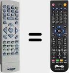 Comando &agrave; dist&acirc;ncia substituto de RCT195DB1 (36166550)