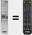 Comando &agrave; dist&acirc;ncia substituto de RM-AAU013 (148009711)