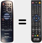 Comando à distância substituto de RRMCG0138AJSA