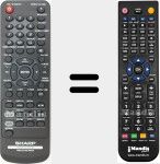 Comando à distância substituto de RRMCGA287AWSA