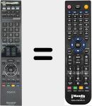 Comando à distância substituto de GA857WJSA (RRMCGA857WJSA)