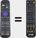Comando à distância substituto de Roku TV (Y010301000509000)