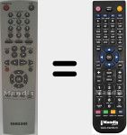 Comando à distância substituto de AC5900049C