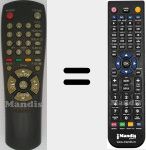 Comando à distância substituto de TM59SSSZM503AT29 (AA5910116A)