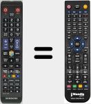 Comando &agrave; dist&acirc;ncia substituto de TM1250A (BN59-01178B)