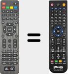 Comando à distância substituto de Fransat (Satmatic-HD)