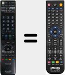 Comando à distância substituto de GA 906 WJSA (RRMCGA906WJSA)