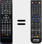 Comando à distância substituto de Axius (S2404HH)