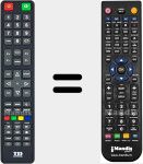 Comando &agrave; dist&acirc;ncia substituto de K24DLT7F