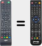 Comando à distância substituto de TV320E9DVBT2HD