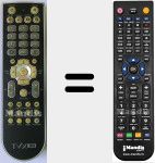 Comando à distância substituto de TVIX Slim S1