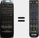 Comando &agrave; dist&acirc;ncia substituto de RAK-SU228WH