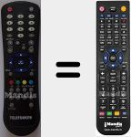 Comando &agrave; dist&acirc;ncia substituto de RC1055 (20405733)