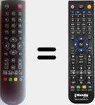 Comando à distância substituto de RC2000E01 (04TCLTEL0222)