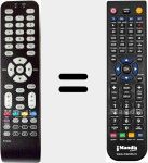 Comando à distância substituto de RC1994925 (04TCLTEL0203)