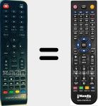 Comando &agrave; dist&acirc;ncia substituto de TRS001