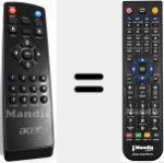 Comando à distância substituto de RC262RR-190 (VZK0300001)