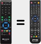 Comando &agrave; dist&acirc;ncia substituto de Icube2700