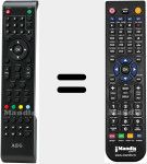 Comando à distância substituto de CTV2404