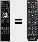 Comando à distância substituto de NF036RD