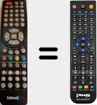 Comando à distância substituto de led-1124 HDTV GR (led-1124)
