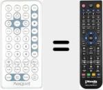 Comando &agrave; dist&acirc;ncia substituto de MAR001