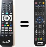 Comando à distância substituto de SIM001