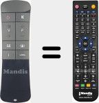 Comando à distância substituto de RC1000 (30075058)