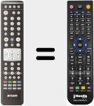 Comando à distância substituto de Titan1010HDTV