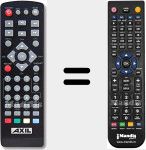 Comando à distância substituto de RT0407HD
