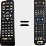 Comando à distância substituto de SAGEM001