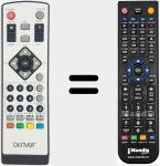 Comando à distância substituto de DVBT30