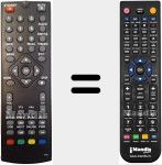 Comando à distância substituto de FT200 HD
