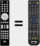 Comando à distância substituto de HD5010S