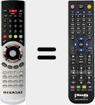 Comando à distância substituto de DVB-S2