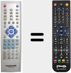 Comando à distância substituto de NDVD-RW 35X (JX-5011 B)