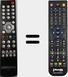 Comando à distância substituto de KR 8600-S TWINPVR