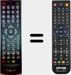 Comando &agrave; dist&acirc;ncia substituto de NVR2350DVD