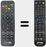 Comando à distância substituto de RC2583903 / 01