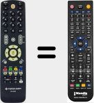 Comando &agrave; dist&acirc;ncia substituto de RCU540