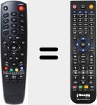 Comando à distância substituto de S 1000 HD-IRCI