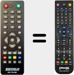 Comando à distância substituto de SNT-750HD
