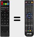 Comando à distância substituto de TFH9900