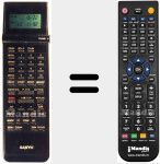 Comando &agrave; dist&acirc;ncia substituto de VHR-D 4800 I