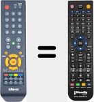 Comando à distância substituto de ZAS HD