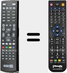 Comando &agrave; dist&acirc;ncia substituto de Zebra