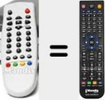 Comando à distância substituto de DGTEC001