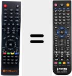 Comando à distância substituto de Zapper HD Plus